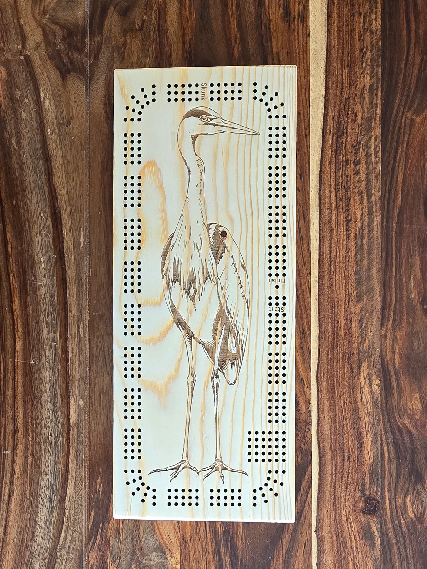 Heron, 3 Track Cribbage Board