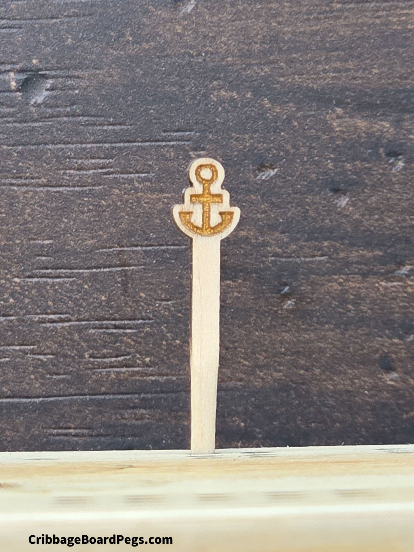 Boat Anchor Cribbage Board Peg
