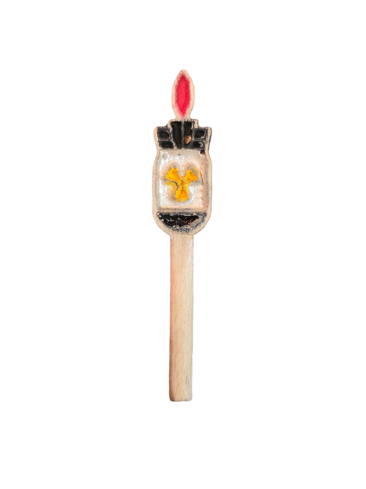 Atom Bomb Cribbage Board Peg